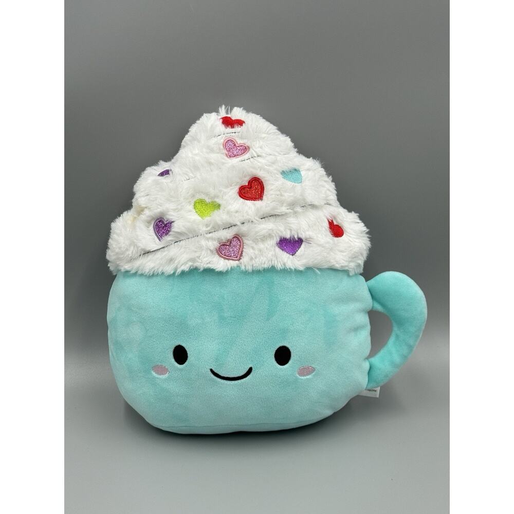 Animal Adventure Cheerfuls Cocoa Blue Mug Whipped‎ Cream Plush 12” Stuffed Toy